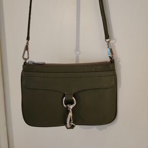 Rebecca Minkoff Gray Crossbody Bag with Silver Accents